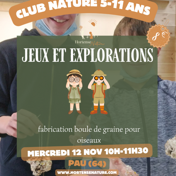 activités nature pour enfants dans le Béarn / Pau Pyrénées-Atlantiques