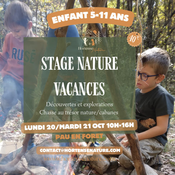 stage nature enfant pau